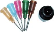 Set of 5 application needles and adaptor 