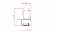 Magnetic profile aligned 180° 6-8mm 