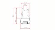 Magnetic profile aligned 180° 6-8mm 