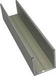 U-profile, 15x15x15x2mm, 5m, anodised 