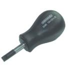 Screwdriver for slotted screws 