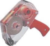 Dispenser roller for both-side adhesive tape, red 